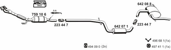 Ernst 060342 Exhaust system 060342: Buy near me in Poland at 2407.PL - Good price!