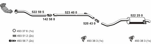 Ernst 100321 Exhaust system 100321: Buy near me in Poland at 2407.PL - Good price!
