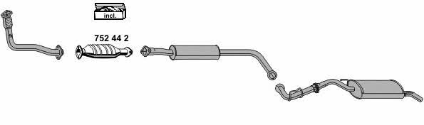 Ernst 100370 Exhaust system 100370: Buy near me in Poland at 2407.PL - Good price!