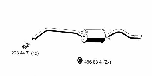 Ernst 350044 End Silencer 350044: Buy near me in Poland at 2407.PL - Good price!