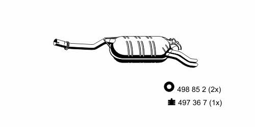 Ernst 374187 End Silencer 374187: Buy near me in Poland at 2407.PL - Good price!