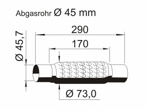 Ernst 464031 Corrugated pipe 464031: Buy near me in Poland at 2407.PL - Good price!