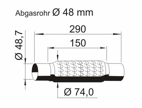 Ernst 464048 Corrugated pipe 464048: Buy near me in Poland at 2407.PL - Good price!