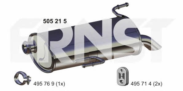 Ernst 505215 End Silencer 505215: Buy near me in Poland at 2407.PL - Good price!