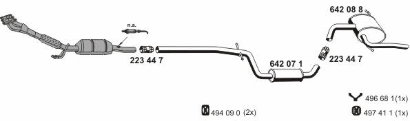  060361 Exhaust system 060361: Buy near me in Poland at 2407.PL - Good price!