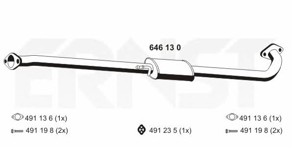 Ernst 646130 Zwischenschalldampfer 646130: Kaufen Sie zu einem guten Preis in Polen bei 2407.PL!