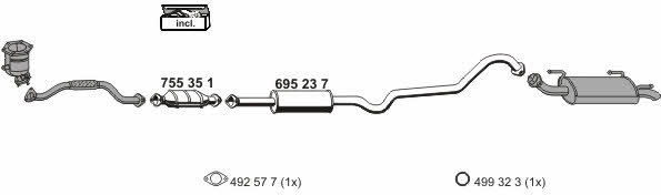 Ernst 170159 Exhaust system 170159: Buy near me in Poland at 2407.PL - Good price!