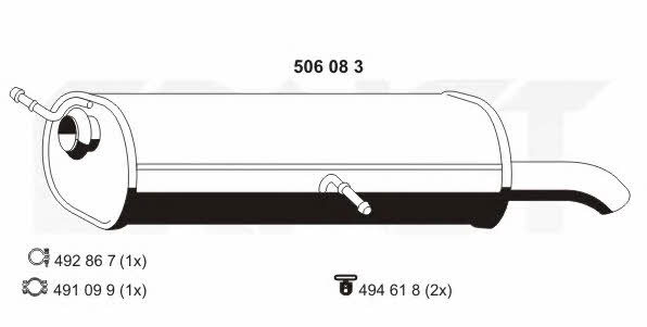 Ernst 506083 Endschalldämpfer 506083: Kaufen Sie zu einem guten Preis in Polen bei 2407.PL!