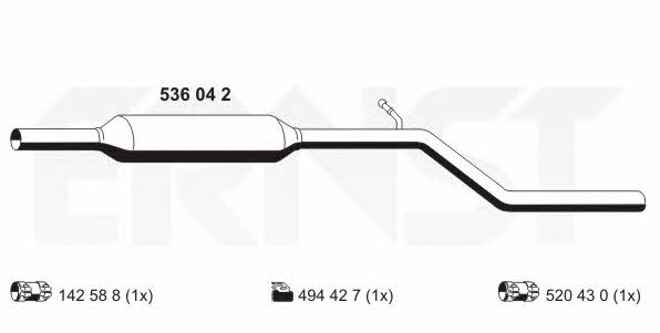 Ernst 536042 Zwischenschalldampfer 536042: Kaufen Sie zu einem guten Preis in Polen bei 2407.PL!