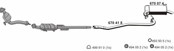  150141 Exhaust system 150141: Buy near me in Poland at 2407.PL - Good price!