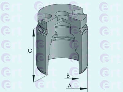 Ert 150898-C Rear brake caliper piston 150898C: Buy near me in Poland at 2407.PL - Good price!