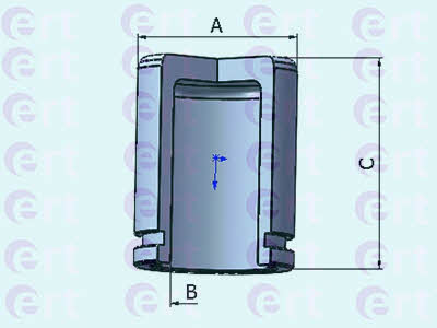 Ert 150967-C Rear brake caliper piston 150967C: Buy near me in Poland at 2407.PL - Good price!