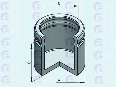 Ert 150985-C Front brake caliper piston 150985C: Buy near me at 2407.PL in Poland at an Affordable price!