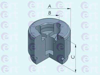Ert 150980-C Front brake caliper piston 150980C: Buy near me in Poland at 2407.PL - Good price!