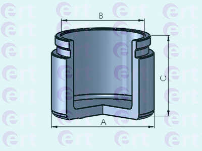 Ert 151043-C Front brake caliper piston 151043C: Buy near me in Poland at 2407.PL - Good price!