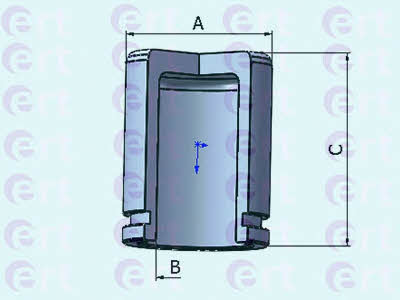 Ert 150966-C Front brake caliper piston 150966C: Buy near me in Poland at 2407.PL - Good price!