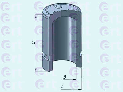 Ert 151037-C Rear brake caliper piston 151037C: Buy near me in Poland at 2407.PL - Good price!