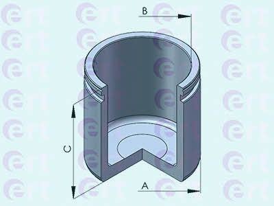 Ert 151058-C Front brake caliper piston 151058C: Buy near me in Poland at 2407.PL - Good price!