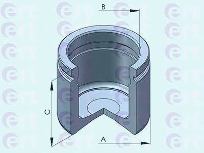 Ert 150956-C Front brake caliper piston 150956C: Buy near me in Poland at 2407.PL - Good price!
