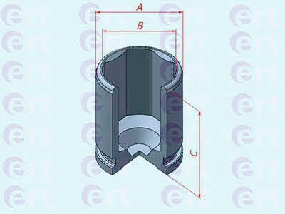 Ert 151198-C Rear brake caliper piston 151198C: Buy near me in Poland at 2407.PL - Good price!