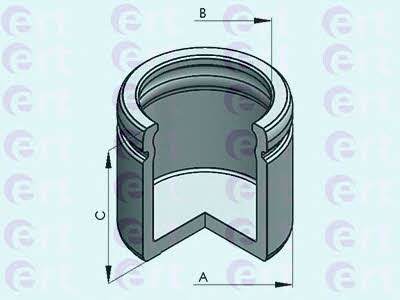 Ert 151214-C Rear brake caliper piston 151214C: Buy near me at 2407.PL in Poland at an Affordable price!