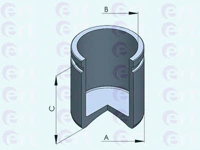 Ert 151278-C Rear brake caliper piston 151278C: Buy near me in Poland at 2407.PL - Good price!