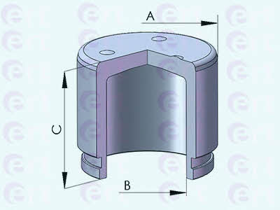 Ert 151323-C Rear brake caliper piston 151323C: Buy near me in Poland at 2407.PL - Good price!