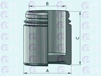 Ert 151065-C Front brake caliper piston 151065C: Buy near me at 2407.PL in Poland at an Affordable price!