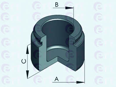 Ert 151275-C Front brake caliper piston 151275C: Buy near me in Poland at 2407.PL - Good price!