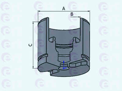 Ert 151327-C Front brake caliper piston 151327C: Buy near me in Poland at 2407.PL - Good price!