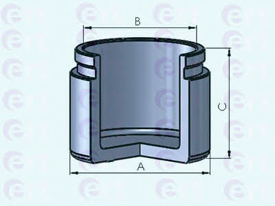 Ert 151257-C Rear brake caliper piston 151257C: Buy near me in Poland at 2407.PL - Good price!