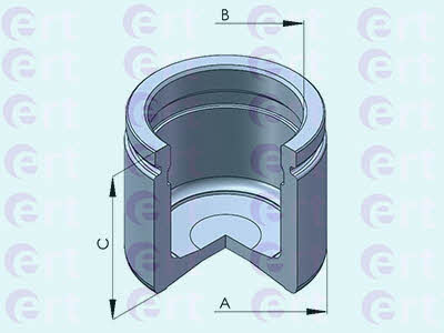 Ert 151124-C Front brake caliper piston 151124C: Buy near me at 2407.PL in Poland at an Affordable price!