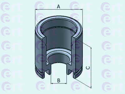 Ert 151072-C Rear brake caliper piston 151072C: Buy near me in Poland at 2407.PL - Good price!