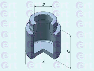 Ert 151076-C Front brake caliper piston 151076C: Buy near me in Poland at 2407.PL - Good price!