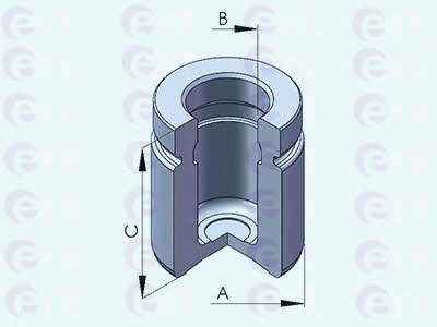 Ert 151256-C Rear brake caliper piston 151256C: Buy near me in Poland at 2407.PL - Good price!
