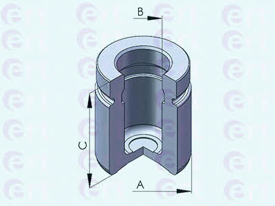 Ert 151256-C Поршень заднего тормозного суппорта 151256C: Отличная цена - Купить в Польше на 2407.PL!