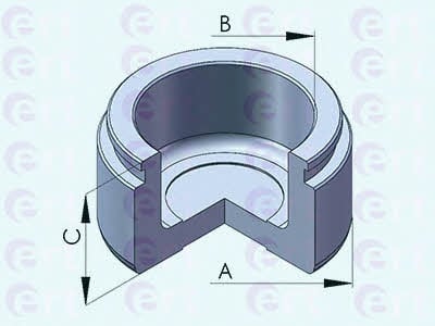 Ert 151265-C Front brake caliper piston 151265C: Buy near me at 2407.PL in Poland at an Affordable price!