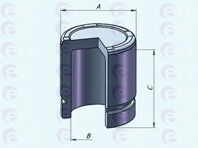 Ert 151248-C Rear brake caliper piston 151248C: Buy near me in Poland at 2407.PL - Good price!