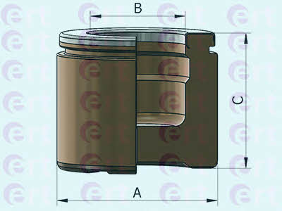 Ert 151201-C Front brake caliper piston 151201C: Buy near me in Poland at 2407.PL - Good price!