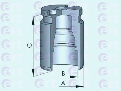 Ert 151163-C Rear brake caliper piston 151163C: Buy near me in Poland at 2407.PL - Good price!