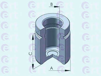Ert 151210-C Front brake caliper piston 151210C: Buy near me in Poland at 2407.PL - Good price!