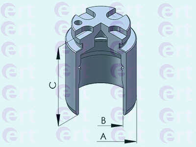 Ert 151078-C Rear brake caliper piston 151078C: Buy near me in Poland at 2407.PL - Good price!
