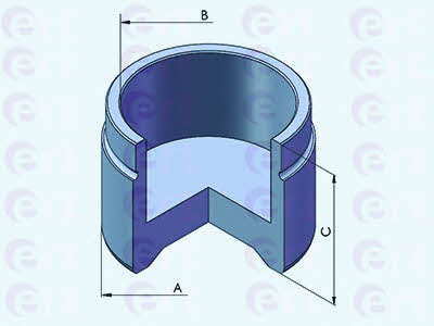Ert 151324-C Front brake caliper piston 151324C: Buy near me at 2407.PL in Poland at an Affordable price!