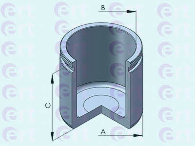 Ert 151238-C Front brake caliper piston 151238C: Buy near me in Poland at 2407.PL - Good price!