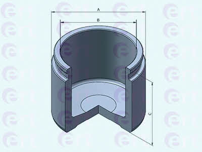 Ert 151254-C Front brake caliper piston 151254C: Buy near me in Poland at 2407.PL - Good price!