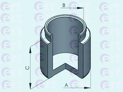 Ert 151071-C Front brake caliper piston 151071C: Buy near me in Poland at 2407.PL - Good price!