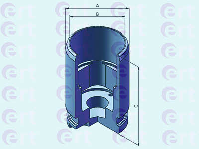 Ert 151123-C Rear brake caliper piston 151123C: Buy near me in Poland at 2407.PL - Good price!