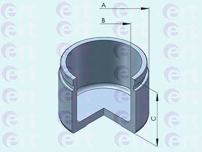 Ert 151162-C Front brake caliper piston 151162C: Buy near me at 2407.PL in Poland at an Affordable price!