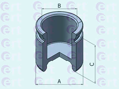 Ert 151141-C Front brake caliper piston 151141C: Buy near me in Poland at 2407.PL - Good price!