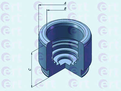 Ert 150946-C Rear brake caliper piston 150946C: Buy near me in Poland at 2407.PL - Good price!